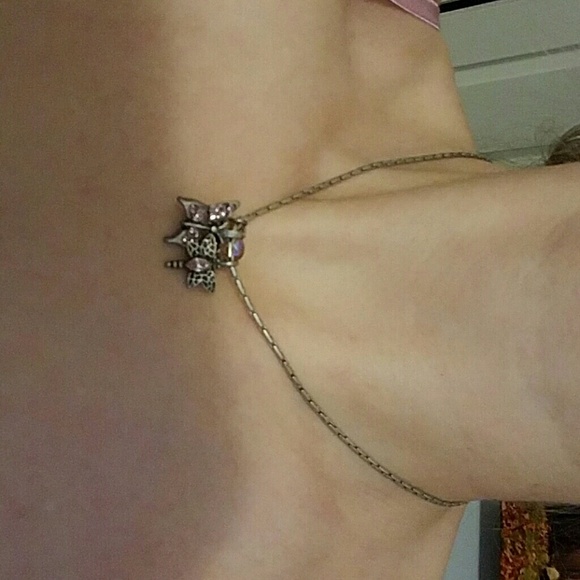 Butterfly/Dragonfly Necklace 16 Inch - Picture 3 of 3